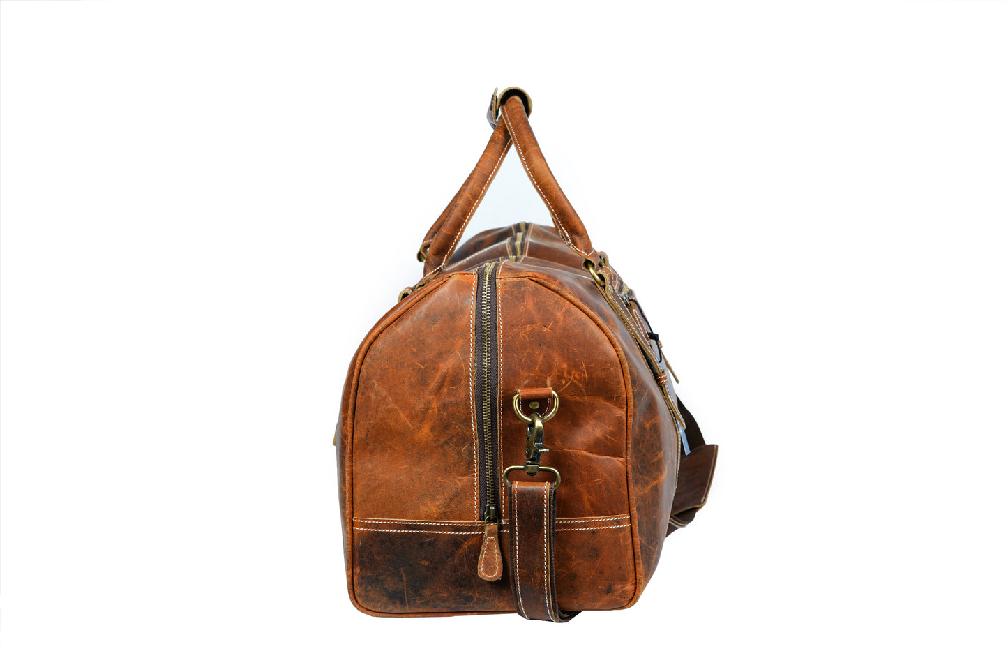 Buffalo Leather Carry-On Duffle