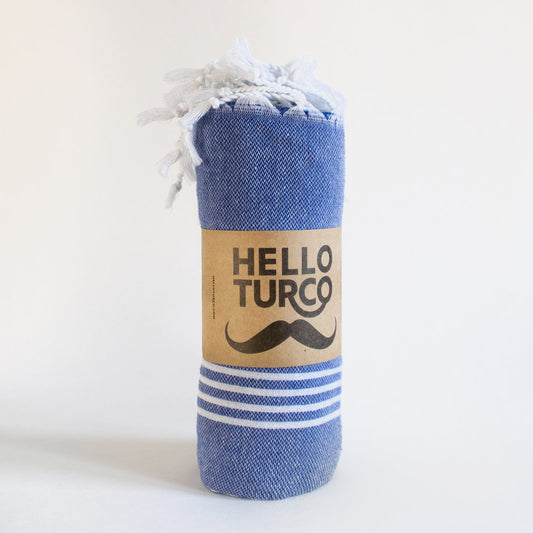 Azure Wave Turkish Cotton Towel