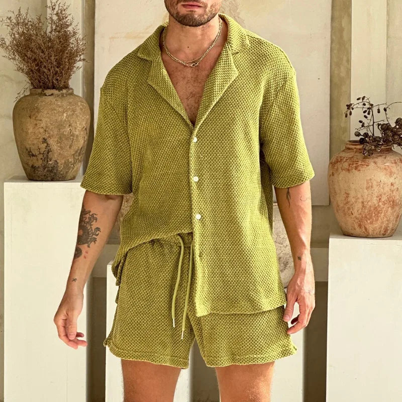 Monaco Textured Men’s Resort Set