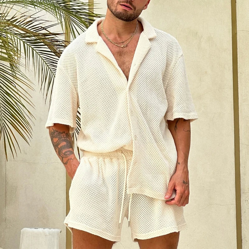 Monaco Textured Men’s Resort Set