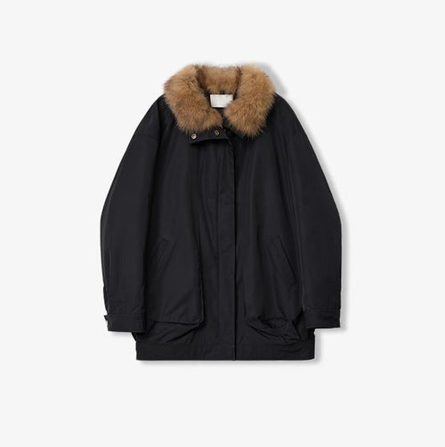 Firelady Goose Down Parka with Removable Fox Fur Collar