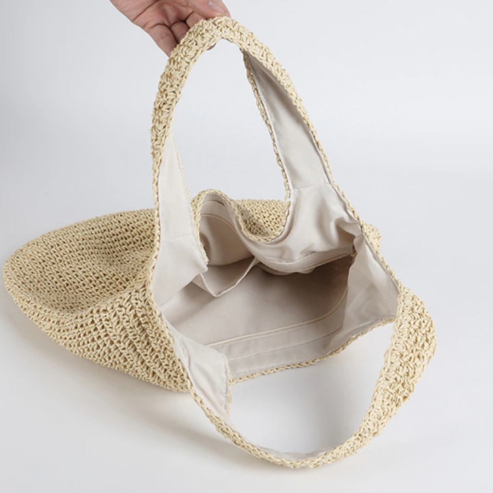 Solana Straw Shoulder Tote