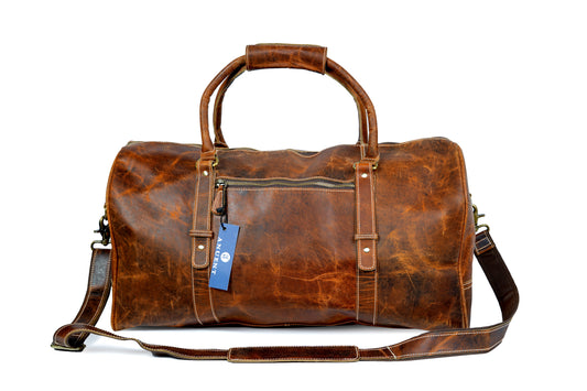 Buffalo Leather Carry-On Duffle
